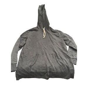 Alternative‎ Apparel Charcoal Grey Distressed Wash Hoodie Sweatshirt 3X NWOT
